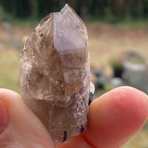 Smoky Quartz with Aegirine from Malawi, South Africa